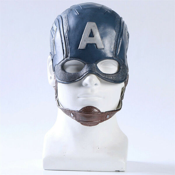 【新品】 キャプテンアメリカ コスプレ マスク ハロウィン マーベル 映画グッズ