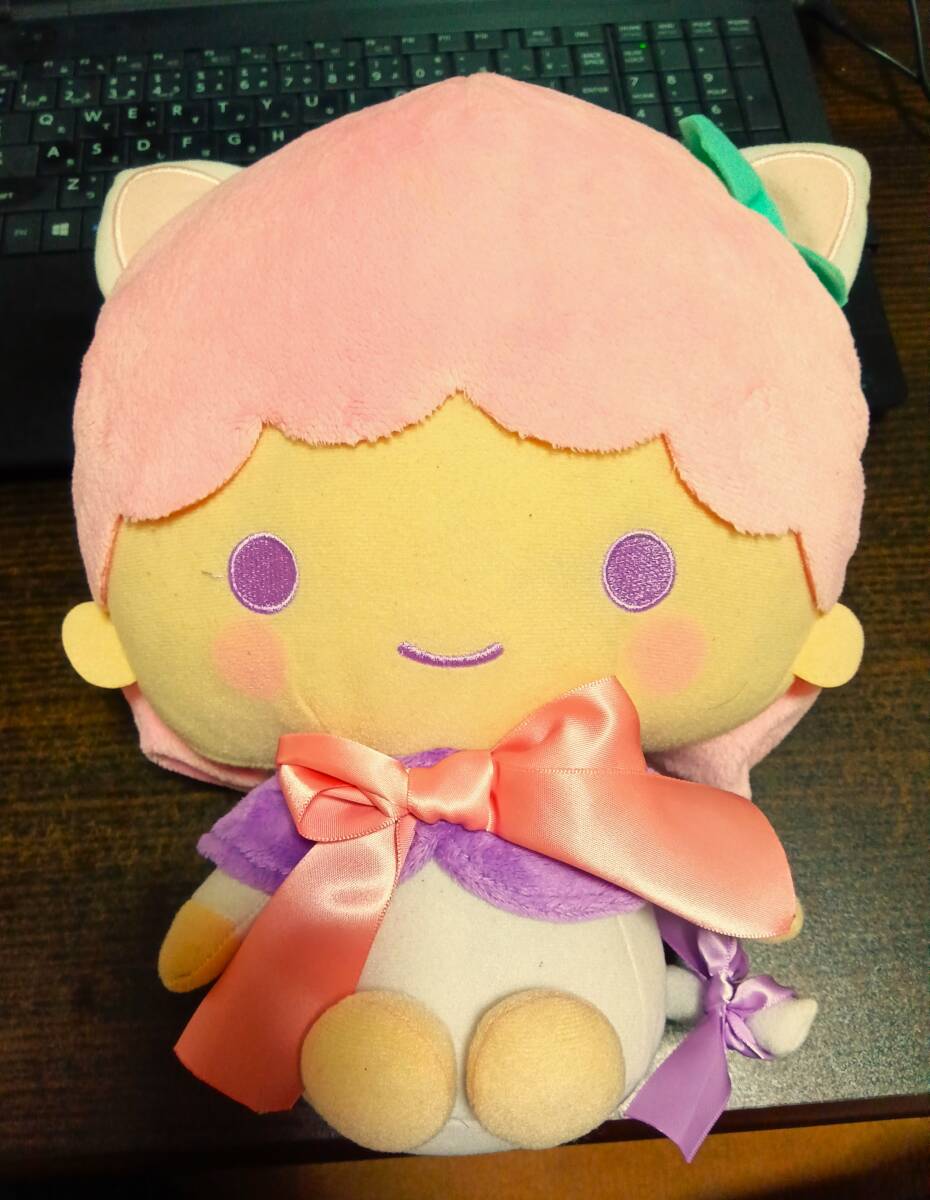 サンリオ　リトルツインスターズ　ネコミミリボン　猫耳　BIGぬいぐるみ　キキララ