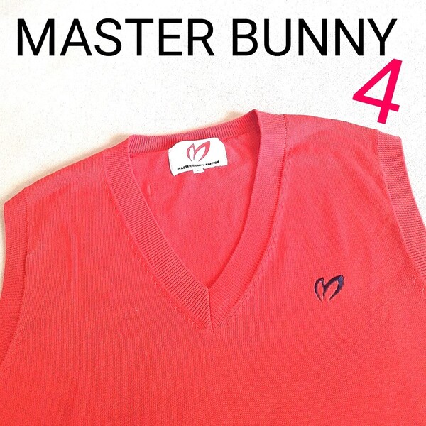 【超美品】MASTER BUNNY EDITION マスターバニー ゴルフ PEARLY GATES パーリーゲイツ Vネックベスト ベスト ゴルフウェア メンズ4