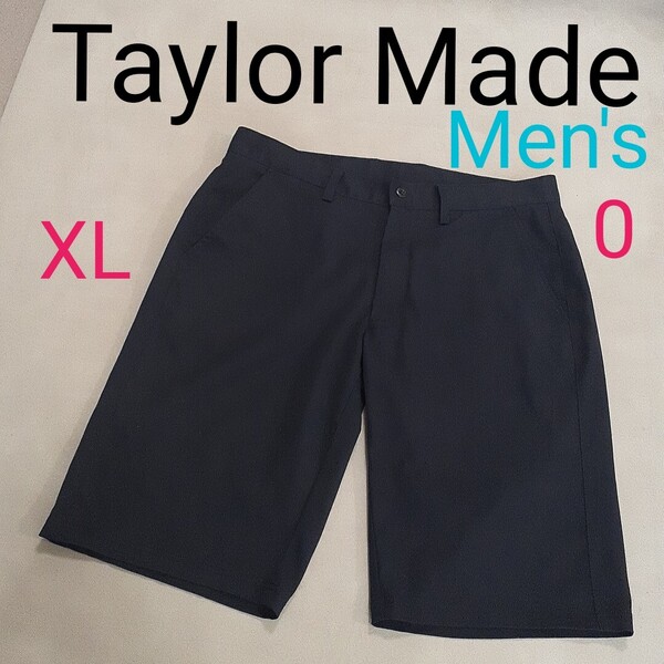 【超美品】TaylorMade テーラーメイド メンズ 0 XL相当 ハーフパンツ ショートパンツ パンツ ストレッチ ゴルフ 綺麗め ロゴ刺繍