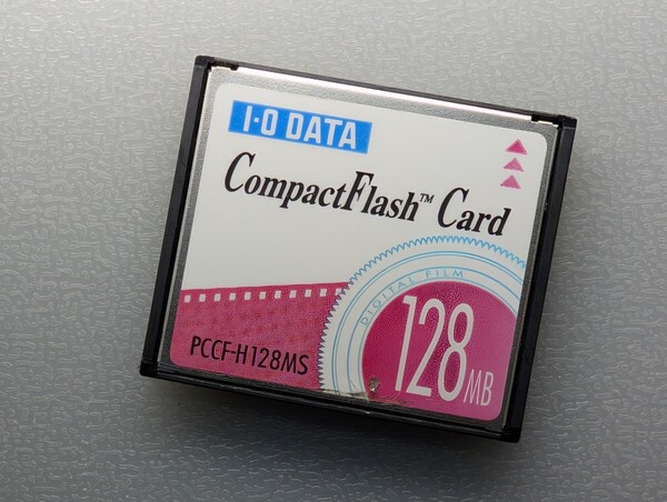I-O DATA CompactFlash 128MB CFカード ケース付き アイ・オー・データ コンパクトフラッシュ メモリーカード 日本製 動作確認済み