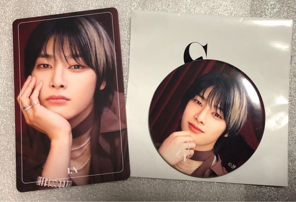 アイエン I.N スキズ 缶バッジ ポップアップ フォトカード クリスマス straykids XMAS POPUP 缶バッチ トレカ イエニ
