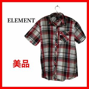 ELEMENT エレメント チェックシャツ 半袖シャツ メンズ B1570