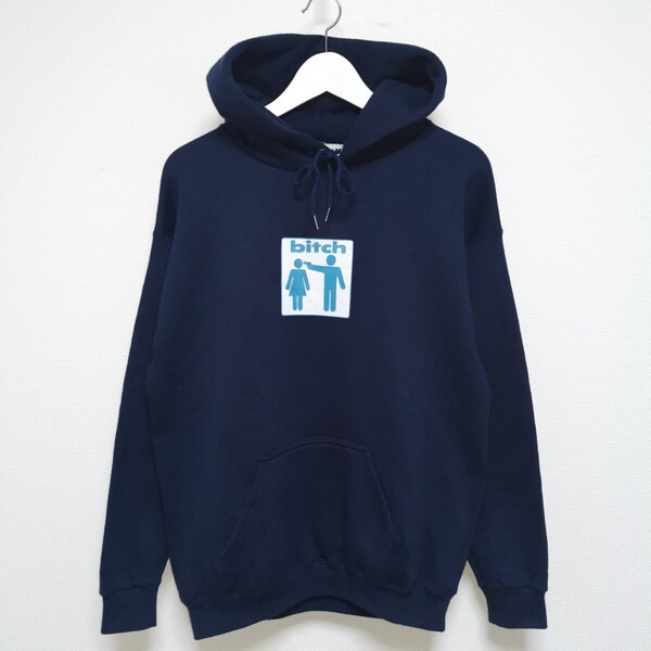 即決 M 90s ビッチ スケートボード bitch skateboards スウェット パーカー VINTAGE USA製
