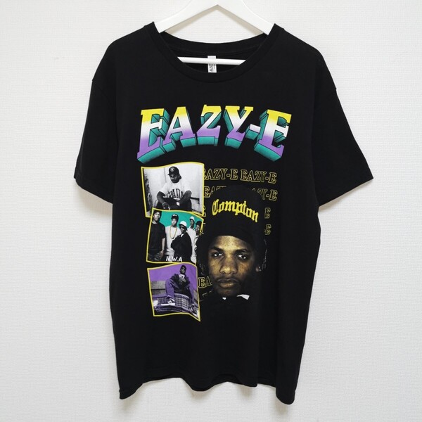 即決 L 00s EAZY-E イージーイー Tシャツ NWA ラップT RAPTEE 黒