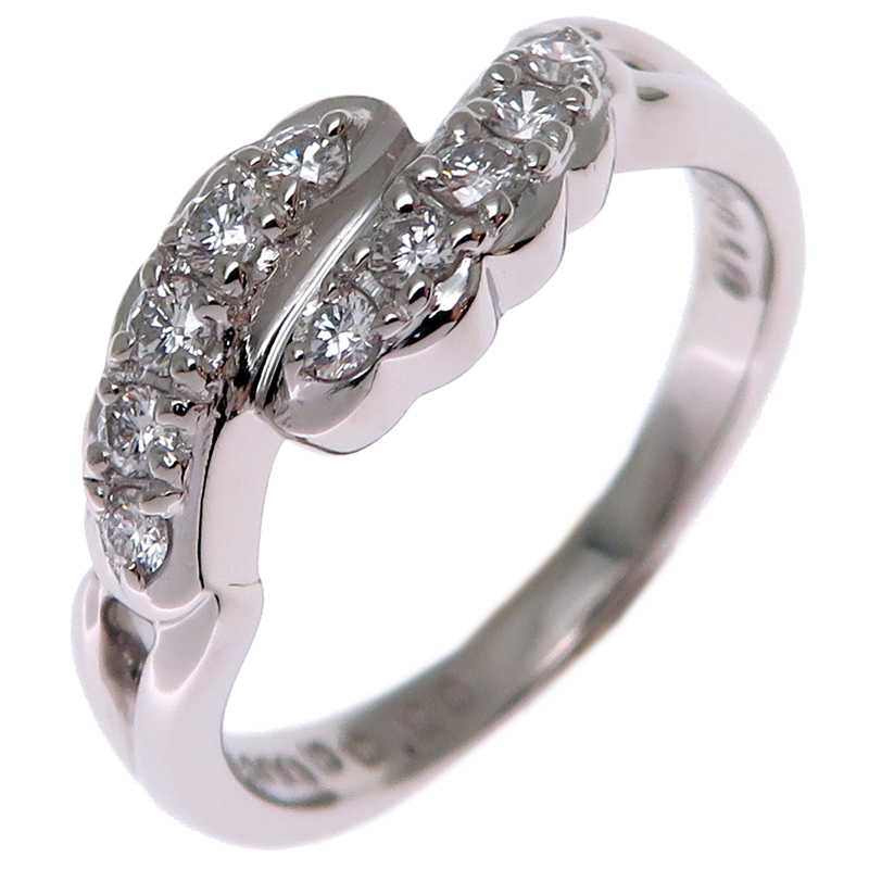 リング 指輪 8号 Pt900プラチナ パール ダイヤモンド 0.40ct