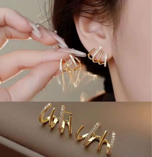ピアス フープ ゴールド 誕生日 プレゼント シンプル オシャレ パーティー 大人