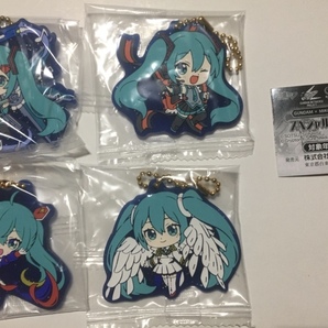 ガンダム × 初音ミク Anniversary special project. スペシャルラバーマスコット 初音ミク×ガンダム など4点セット