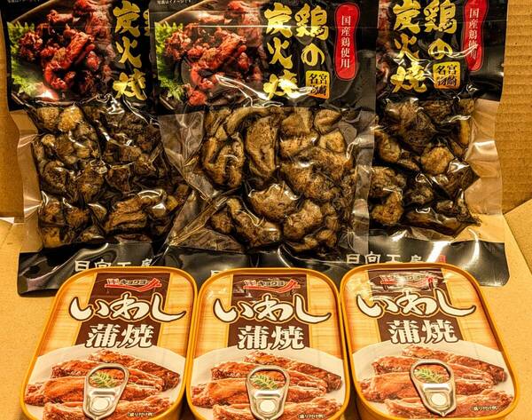 【送料無料】★宮崎名物 鶏の炭火焼 キョクヨー いわし蒲焼 詰め合わせ《6点セット》焼き鳥 いわし缶詰 おつまみ