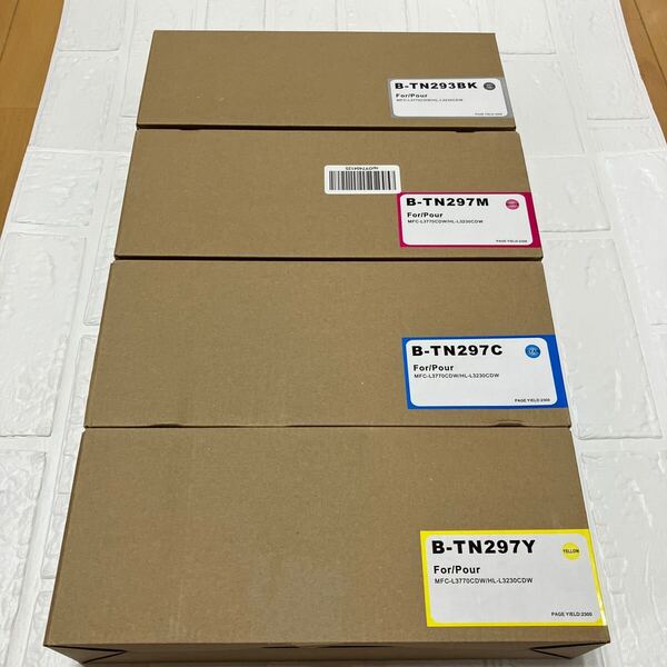ブラザー用 HL-L3230CDW TN-293 297 互換トナーカートリッジ 大容量 セット 対応プリンタ:MFC-L3770CDW HL-L3230CDW 4色セット