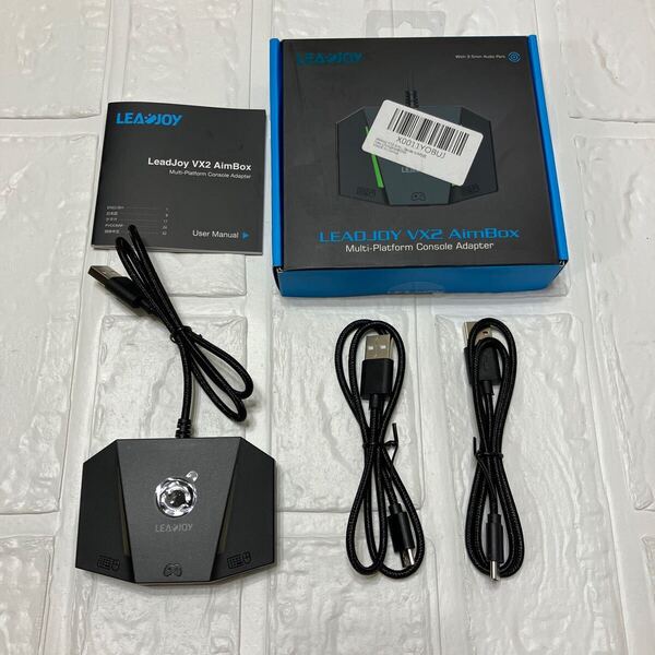 VX2 AimBox ゲーミングキーボードマウスコンバーター PS5ゲーム対応 キーボード ゲーミングコントローラー変換 3.5mmスタジオジャック付き