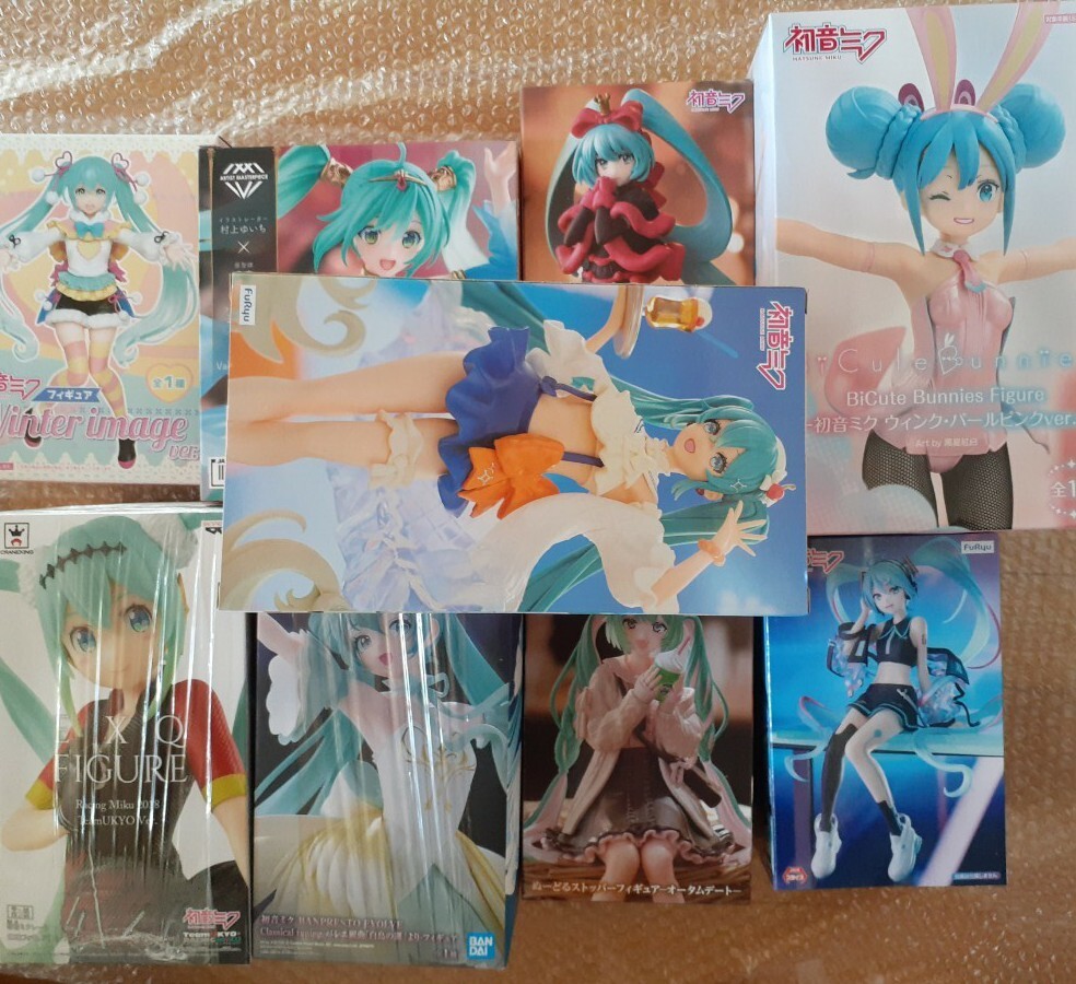 初音ミク フィギュア　9点　まとめ売り 初音ミク プライズ フィギュア まとめ売り 詰め合わせ 【9点