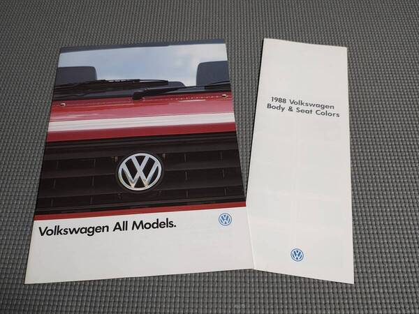 フォルクスワーゲン 総合カタログ 1988年 Golf GTI/CLi/Syncro/Jetta GT/Scirocco GTX/Golf Cabrio カラーチャート付き