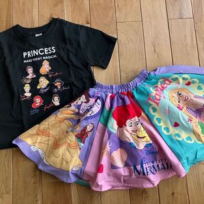 新品 女の子 リトシー プリンセス 半袖Tシャツ スカート セット 100