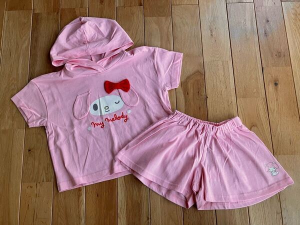 新品 サンリオ マイメロ 半袖 セットアップ なりきり 110センチ ピンク