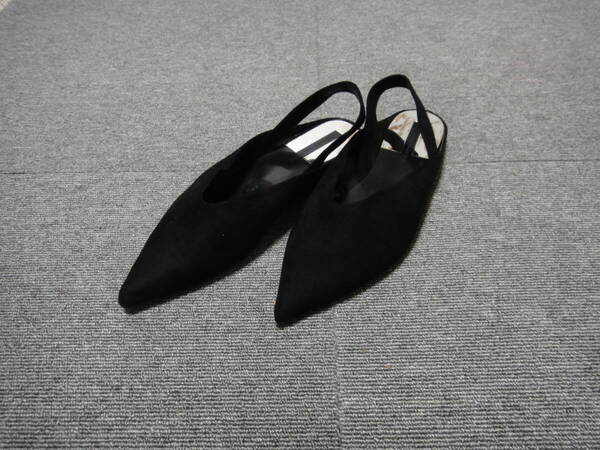 ZARA BASIC COLLECTION スリングバックミュール ブラック サイズ39