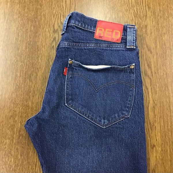 【GD055】Levi's RED 502 W31 L32 色落ち加工 ジーンズ ジーパン デニムパンツ ストレッチ生地 ブランド古着 リーバイスレッド502 送料無料