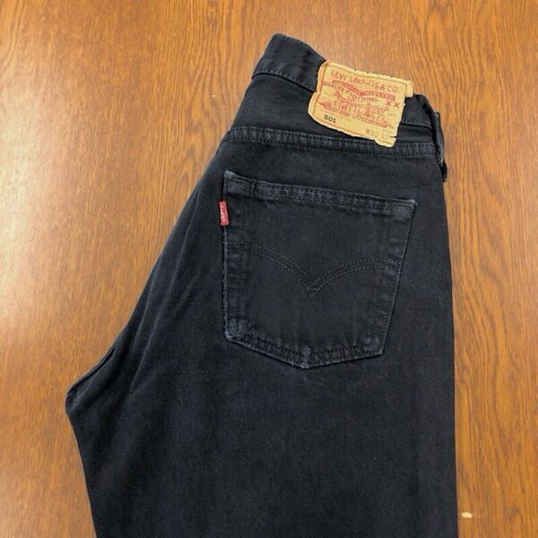 【GD373】Levi's 501 W30 L34 定番ストレート カラーパンツ ネイビー 紺色 メンズブランド古着 リーバイス501 送料無料