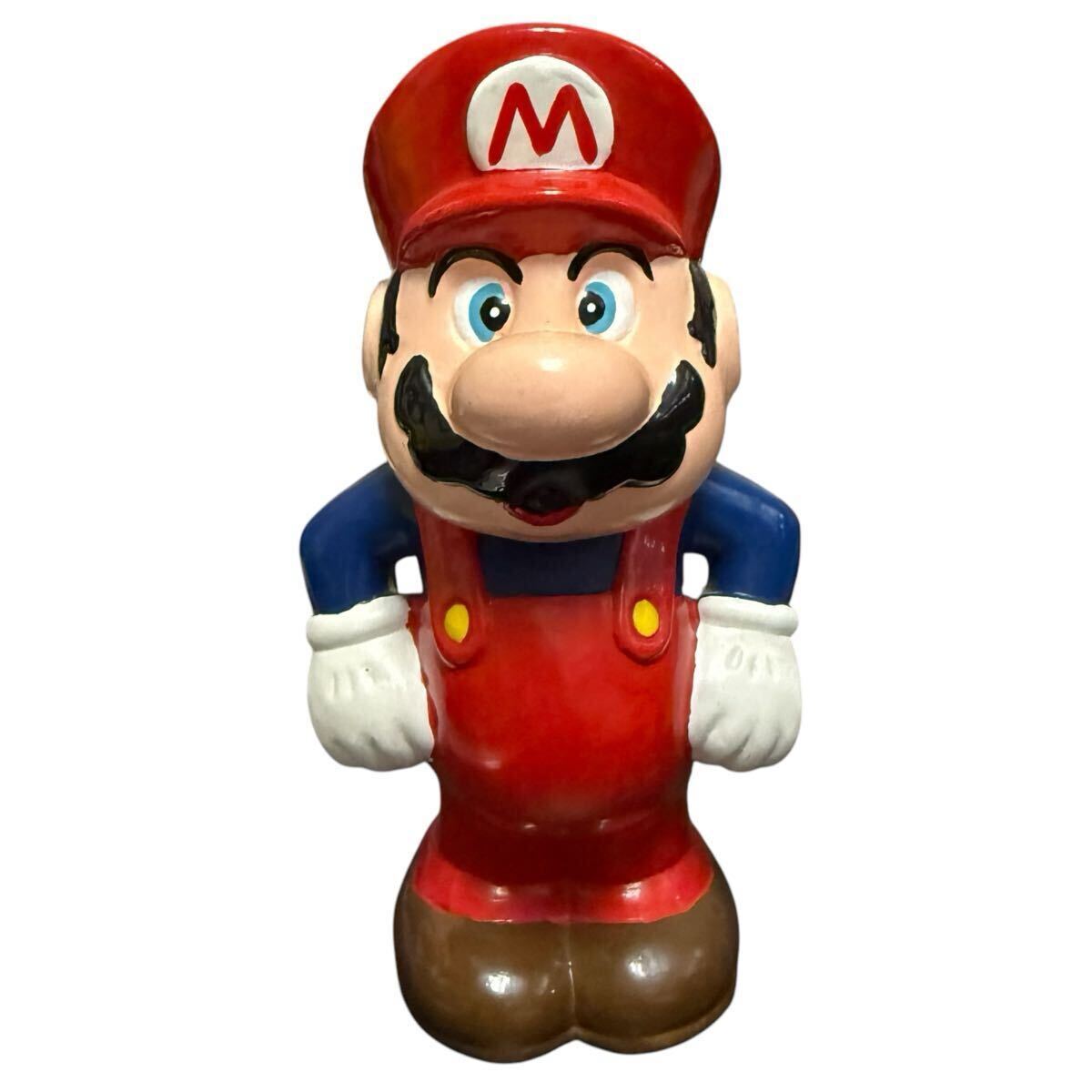 スーパーマリオ フィギュア　貯金箱　昭和レトロ　ニンテンドーアメリカ　フタ欠 スーパーマリオ フィギュア 貯金箱 昭和レトロ ニンテンドー