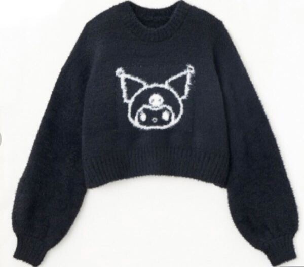新品 クロミ ニットプルオーバー 黒 Lサイズ AngeCharme tout le monde アンジュシャルム 辻希美 コラボ サンリオ クロミちゃん ニット