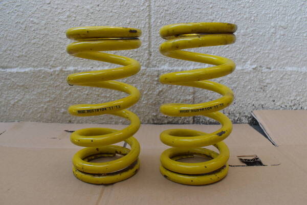 希少廃盤製品 RGID 直巻きスプリング(自由長180mm、内径65mm) 10.41kg/mm 2本