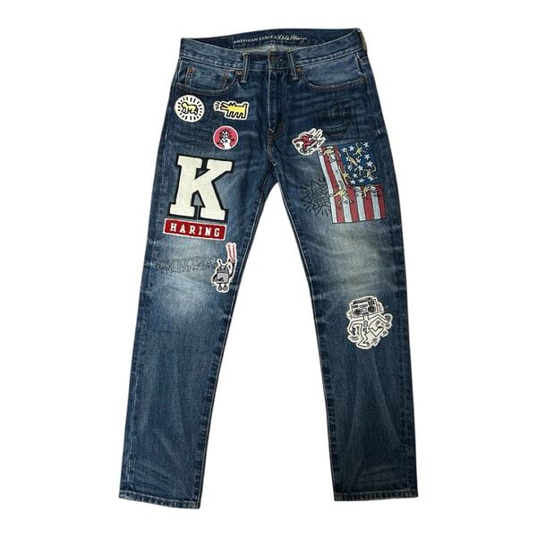 良品 AMERICAN EAGLE Keith Haring コラボ ジーンズ