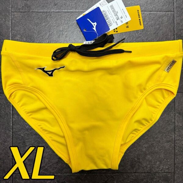 ミズノ 男性用水着 イエロー単色 XLサイズ 新品