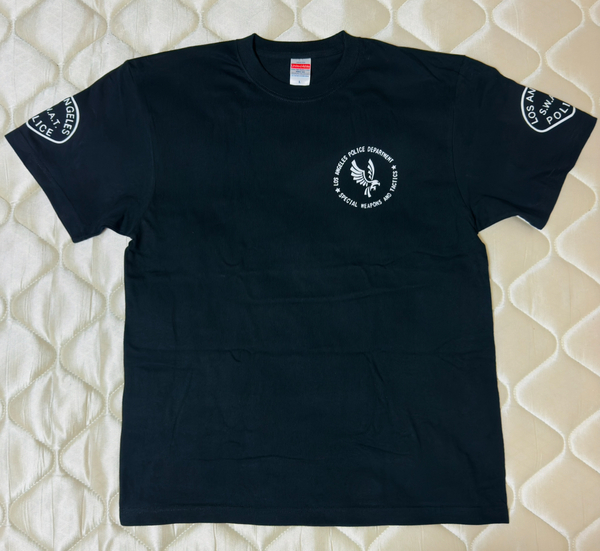 送料無料 スワット LAPD SWAT Tシャツ ブラック M サバゲー