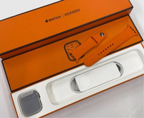 ★即決 未使用 Apple Watch series6 HERMES 44mm シルバーステンレス アップルウォッチ エルメス 交換品 GPS+Cellular 610