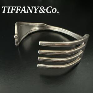 入手困難 一点物 オールド TIFFANY&Co. ティファニー バングル フォーク カトラリー y2k ブレスレット シルバー ヴィンテージ