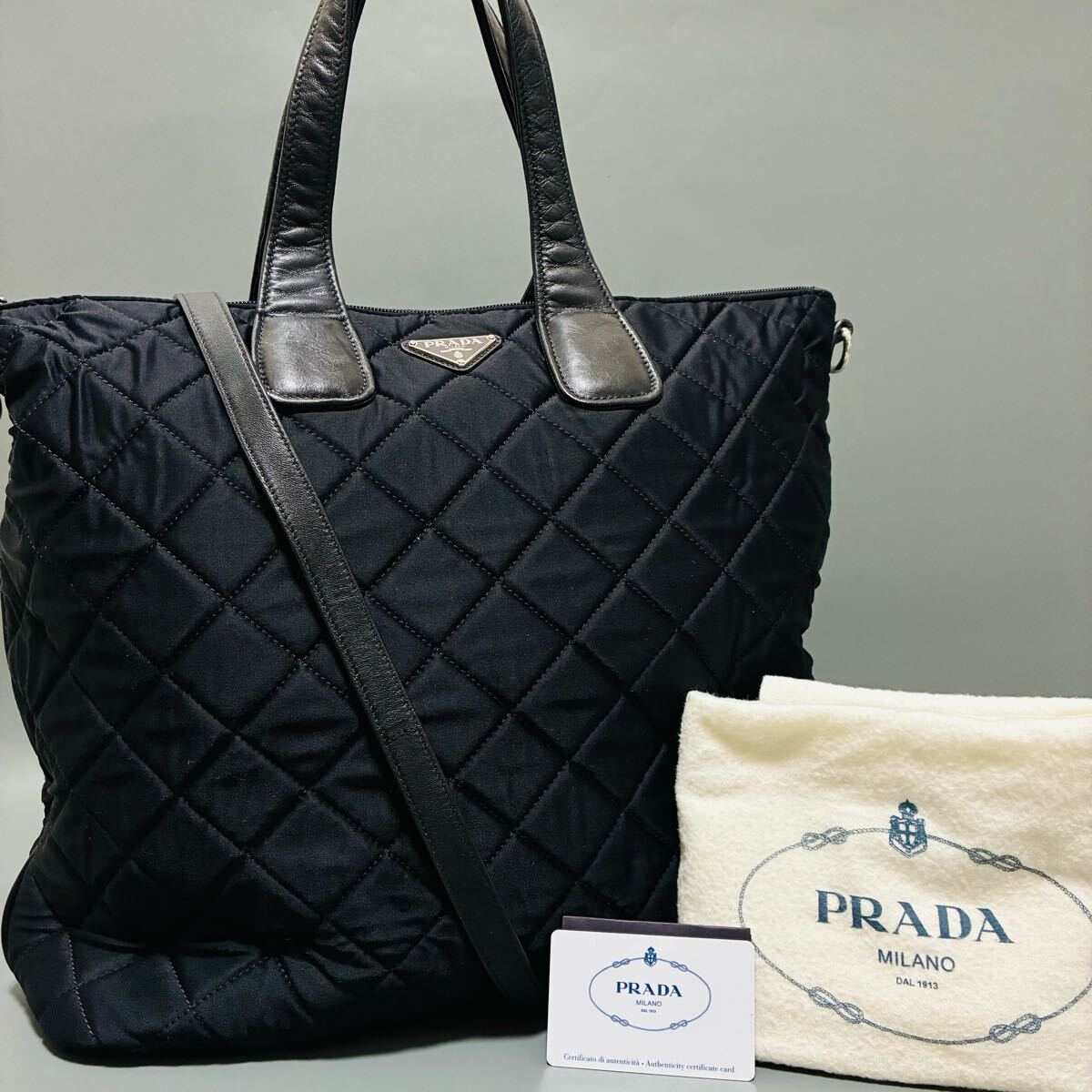 楽天市場】【バッグ】PRADA プラダ キルティング トートバッグ
