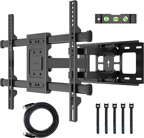 テレビ壁掛け金具 32-70インチLCD/LED対応 壁掛けテレビ金具 大型 耐荷重65kg テレビ かべかけ 金具 可動 チルト&スイベル可能