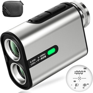 ゴルフレーザー距離計【ゴルフ機器エンジニア監修】Ultra-mini ゴルフ距離計 1000m/1094yd対応 95%高透過率 6.5倍望遠