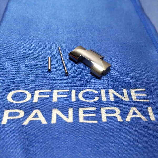 OFFICINE PANERAI 正規 チタン オフィチーネ パネライ 駒 艶 あり ポリッシュ SS 1 コマ ベルト サイズ 調整 幅 20mm チタニウム 希少 04