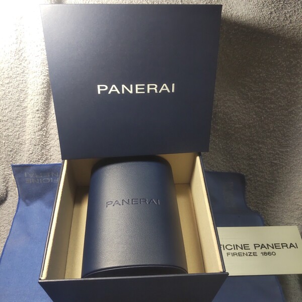 PANERAI 正規 時計 ウォッチ ケース ボックス 工具 ピン ドライバー 外箱 内箱 パネライ 空箱 BOX 純正 保護 保存 収納 付属品 青 箱 3点