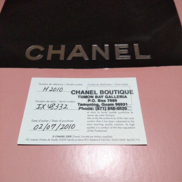 CHANEL ギャラ J12 H2010 シャネル 時計 国際 保証書 ギャランティ カード 06 送料込み