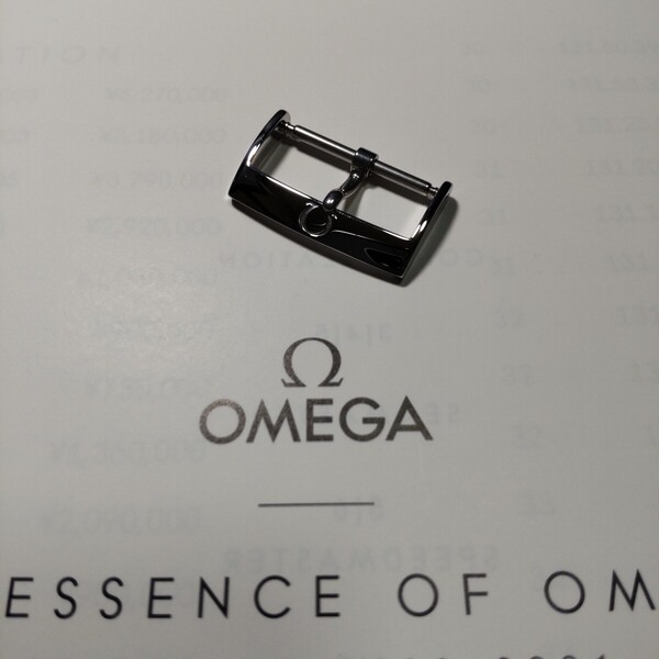 オメガ 正規 OMEGA 純正 Ω 尾錠 幅 22mm 長さ 15mm SS ピン バックル BA STAINLESS STEEL 未使用 送料込み