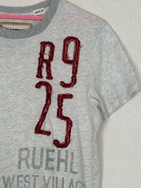 RUEHL No.925 ルールナンバー925パッチワーク リンガーネック半袖Tシャツ
