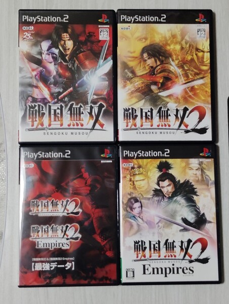 【ps2】戦国無双 3本 と最強データディスクセット