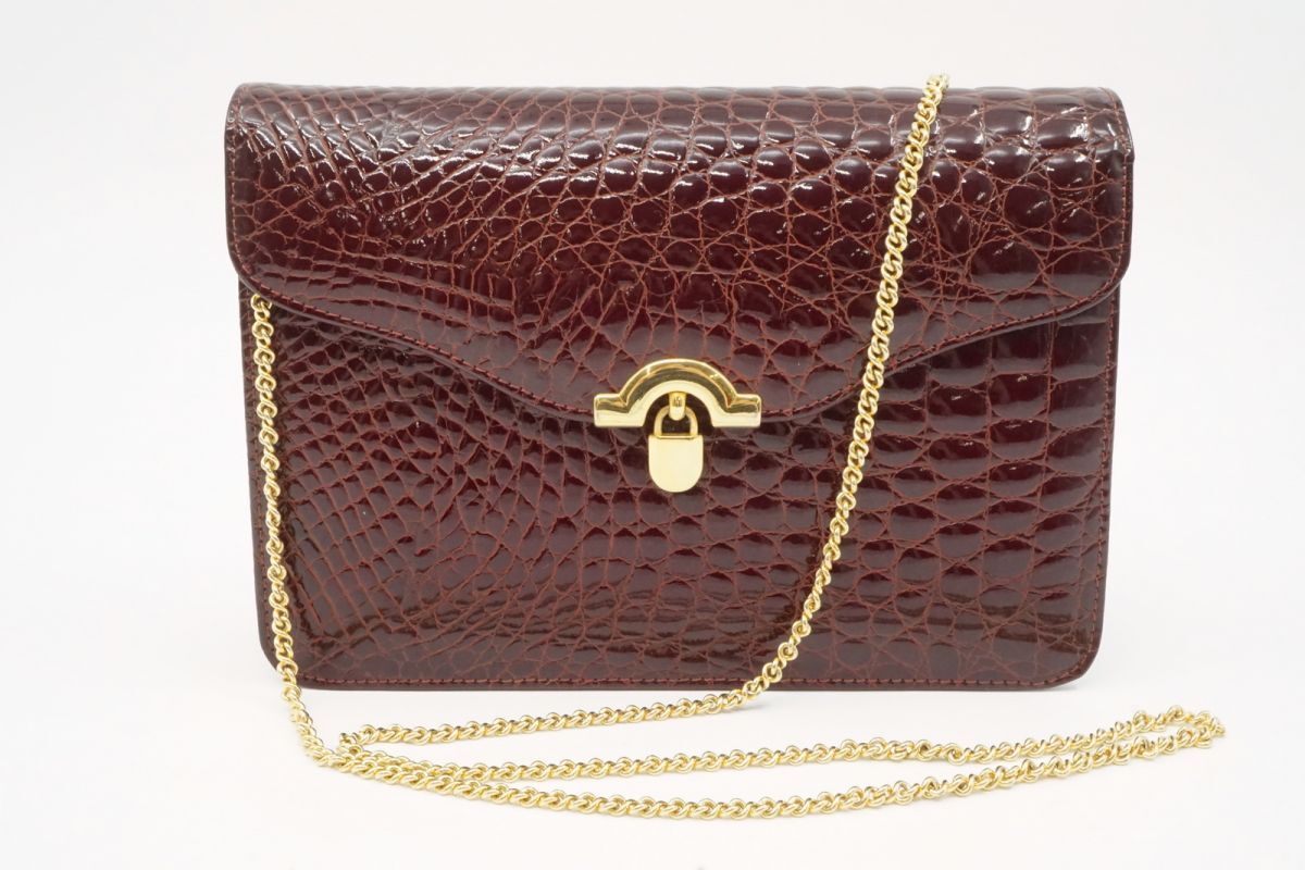 Yahoo!オークション -「クロコダイルバッグ」(かばん、バッグ