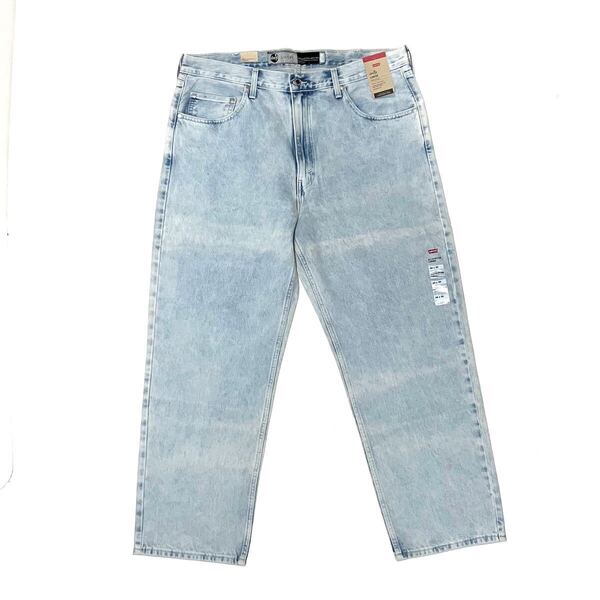 38x30 新品未使用 Levi’s リーバイス Silver Tab シルバータブ デニム ジーンズ パンツ Loose ルーズフィット ライトブルー ウォッシュ