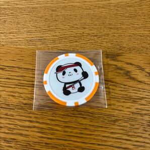 楽天GORA 楽天パンダ ボールマーカー オレンジ×ホワイト 未使用品 送料込