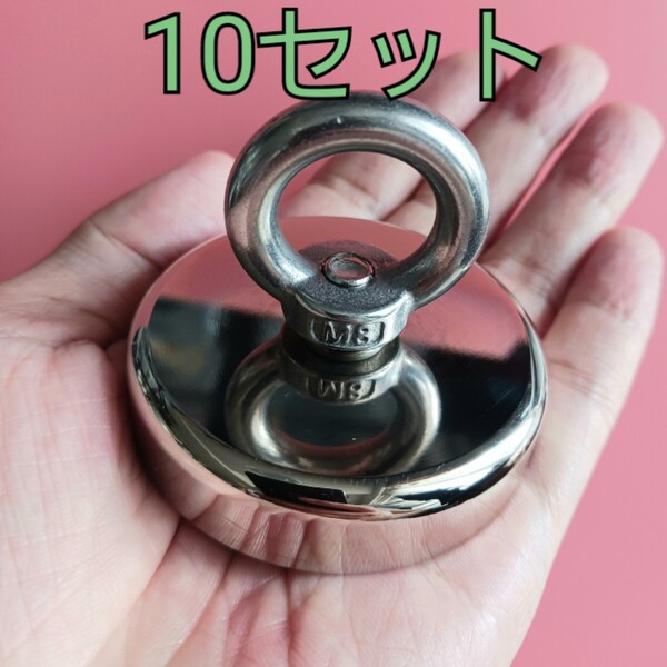 超強力 大型 直径60mm ネオジム磁石10セット ネオジウムmagnet