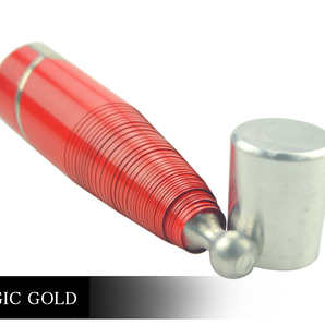 送料無料! 金属製バニシングケーン 赤 新品 激安 マジック 手品 gold