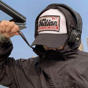 キャップ ブラック アメカジ ダメージ 黒 メッシュ ヴィンテージ 古着