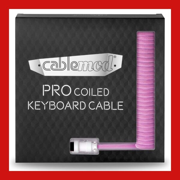 CableMod Pro Coiled Keyboard Cable USB A to USB Type C キーボードケーブル