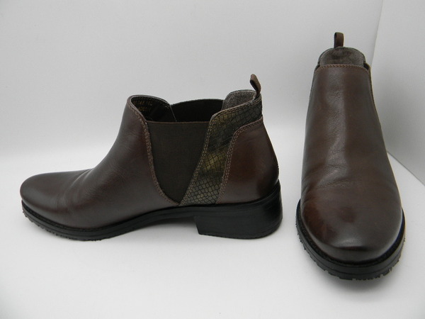 □*【 Puppies 】◆ 革ブーツ(24.5cm)こげ茶色 Hush Puppies ハッシュパピー