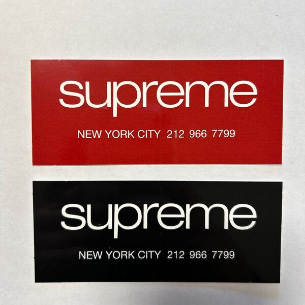 【Supreme】NYC ステッカー 2色 セット 新品 / ニューヨーク シュプリーム ボックスロゴ BOXロゴ BOXLOGO ノベルティ