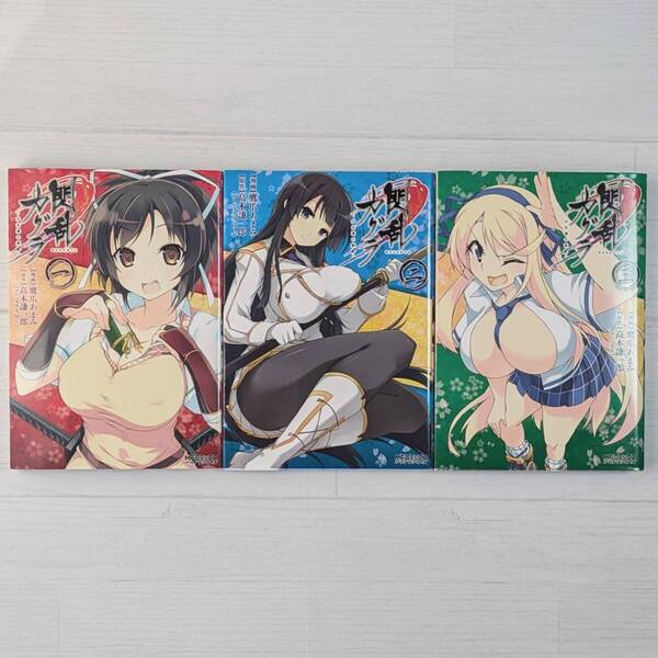 【d1099】閃乱カグラ -少女達の真影- 1~3(3冊セット)/ MFコミックス アライブシリーズ