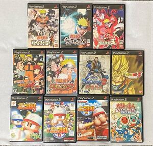 【動作未確認】◇PlayStation2 プレイステーション2 ソフト11個おまとめ◇NARUTO ナルト/太鼓の達人 あつまれ!祭りだ!!四代目 他